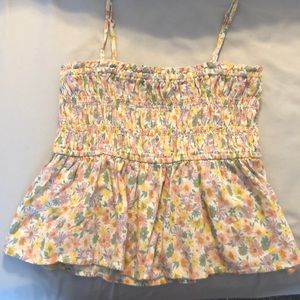 American Eagle floral Tube top